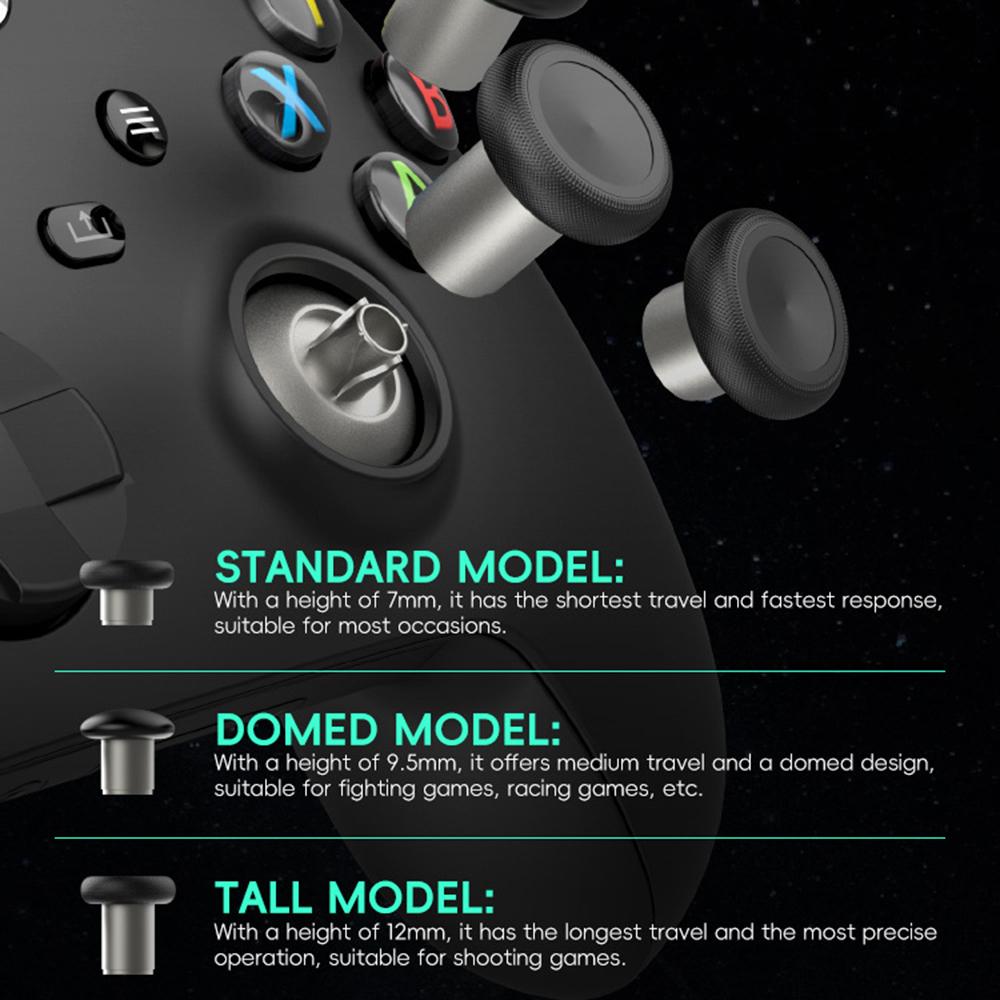 DATA FROG 3 perechi Thumbstick pentru Xbox One Elite/One S/Seria X/Seria S/Sony PlayStation 4 Controller de schimb Rocker cu bază