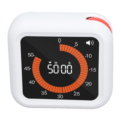 Visueller Timer, leise, wiederaufladbar, magnetische Rückseite, Countdown/Count-Up Digitaltimer mit Ständer für Studium, Backen, Kochen