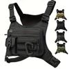 Outdoor Sport Brusttasche Weste Herren Damen Rucksack Mehrere Taschen Reise Arbeit Front Rig Bauchtasche Laufen Radfahren EDC Tasche