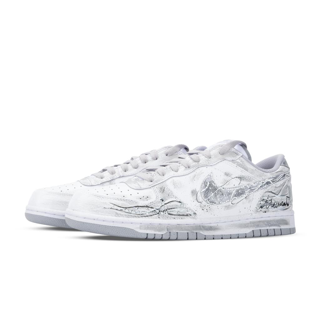 Nike Big Monster Lab, Waveband Low-Top Skateboard-Schuhe Herren Grau Weiß 355152-106(Team445-)