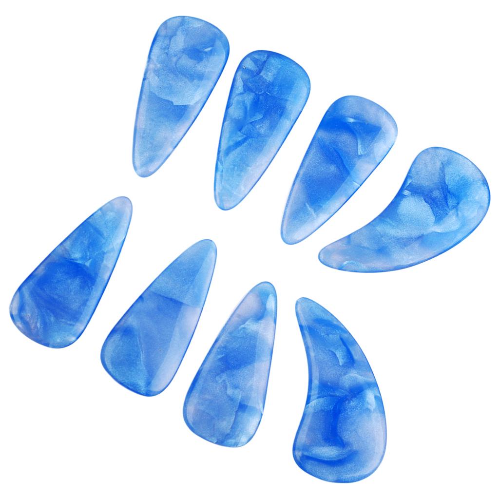 8Pcs Finger Picks Silicone Delicate Smoothly Appearance Elastic Professional Nail Covers