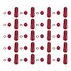 20pcs Universal M12x1.5 Racing Wheels Rims Lug Nuts 90mm Aluminium Alloy Spiked Nuts with Socket KeyRed