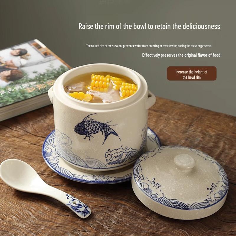 Yoshida Craftsman Ceramic Double-Boiler Stew Pot