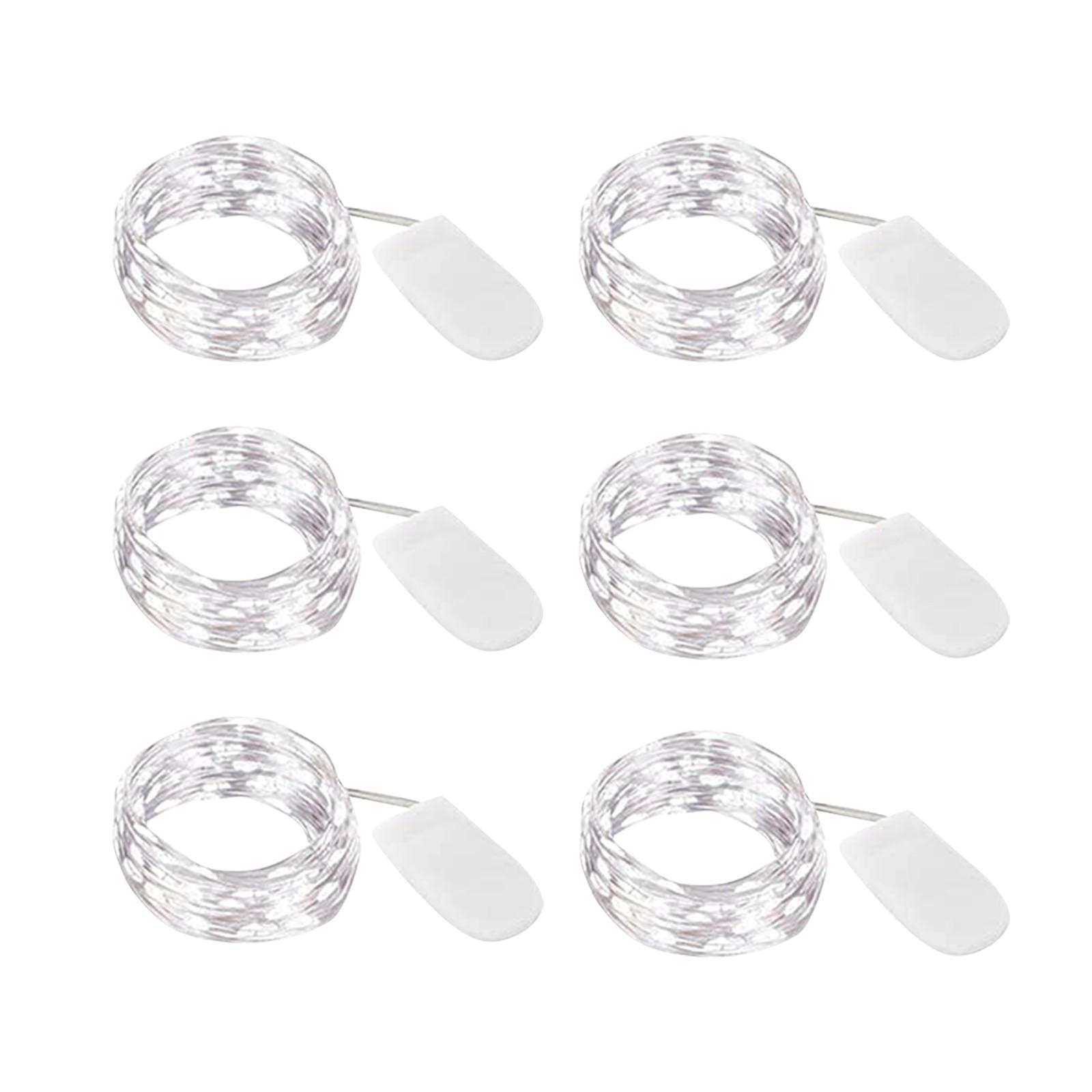 

Светодиодная цветная гирлянда с питанием от батареи, декоративная подсветка, электронное освещение, для украшения вечеринки -1/6/12 шт.