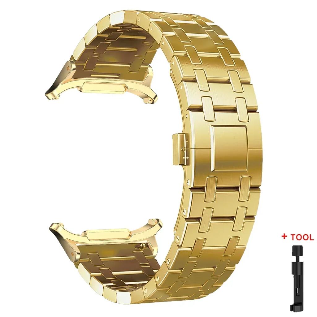 Luxury Titanium Band for Samsung Watch 7 Ultra 47mm Watchband Link Bracelet for samsung galaxy ultra 7 47MM No Gaps Metal Strap