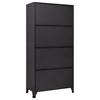 Vidaxl Lockable Cabinet, Anthracite, 90X45X180 Cm, Steel