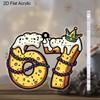 2D Flat Acrylic King Cake Style '67 Decoration, Indoor and Outdoor Decoration - No Battery/electricity Required, Free Day Decoration,