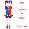 Anime Pomni Ragatha Cosplay Costumes The Amazing Digital Circus Cosplay Dress Hat Mask Ragatha Pomni Sutis Halloween Cos Women