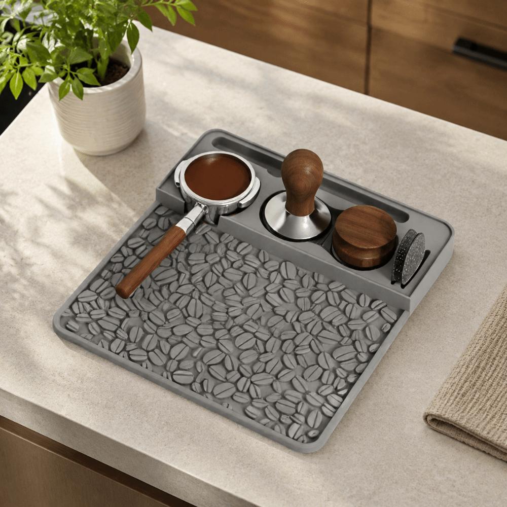 Silicone Coffee Tamper Pad Waterproof Space Saving Coffee Powder Press Seat Professional Multi-functional Espresso Tamping Pad
