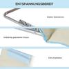 Set mit 2 Strandmatten, verstellbar, faltbar, 124L x 53B x 37-50H cm, Beige