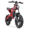Hidoes HD-B6 Offroad Elektrofahrrad für Erwachsene 1200W Motor 48V15.6Ah Akku Stadtpendeln All-Terrain Elektrofahrrad 20 Zoll Fat Tires E-Mountainbike