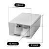 20/24pcs Foldable Plastic Transparent Shoe Box Clear Stackable Storage Organizer Rectangular for Living Rooms, Bedrooms, Study