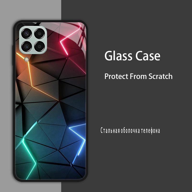 M53 5G Case For Samsung Galaxy M53 Case for Samsung M33 Tmepered Glass Case Fundas For Galaxy M23 A12 M12 A22 5G F23 Phone Cases