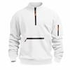 Men's New Stand-up Collar Zipper Sweatshirt European and American Hot Casual Fleece Sweatshirt Fashionable Versatile Pullover