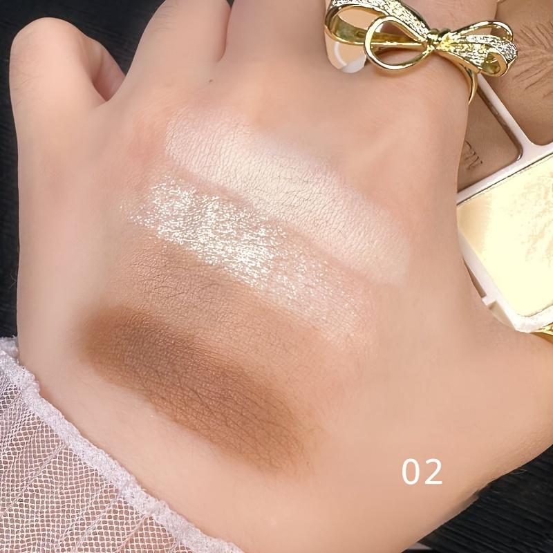 1pc Matte Highlighter Bronzers Palette Face Shading Grooming Powder Makeup Long-Lasting Face Contouring Bronzer Cosmetics