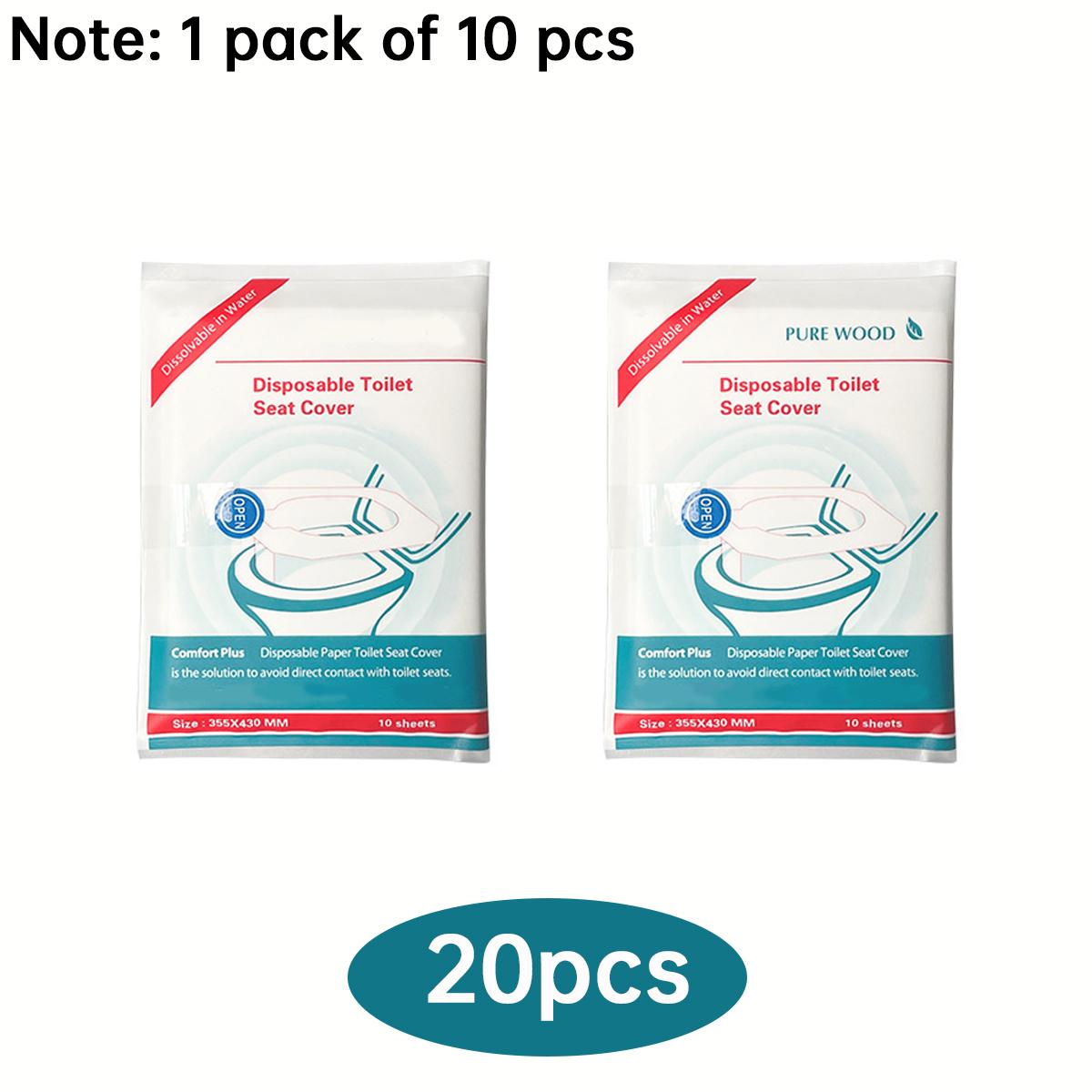 

80/50/20pcs Disposable Toilet Seat, Public Restroom, Toilet Paper for Airplane & Camping Splash Proof, Adult Toilet Essentials