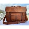 Tasche Echtleder Messenger Schulter Herren Laptop Satchel Handtasche Braun Neu Laptop