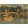 Monet Oil Painting Retro Kraft Paper Poster for Restaurant, Bar, Cafe Wall Decor