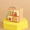 Relaxing Cartoon  Keychain Diy Keyboard Keys Button Music Keychain Keycap Relief Stress Clicker Toy