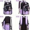 Capacity Large Schoolbag With Cute Plush Pendant Cute Girls Backpack Waterproof Nylon Fabric Bookbag For Kids Teens Students