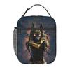 Egyptian God Anubis Art Insulated Lunch Bag for Women Children Portable Food Boxes Thermal Lunch Box Tote
