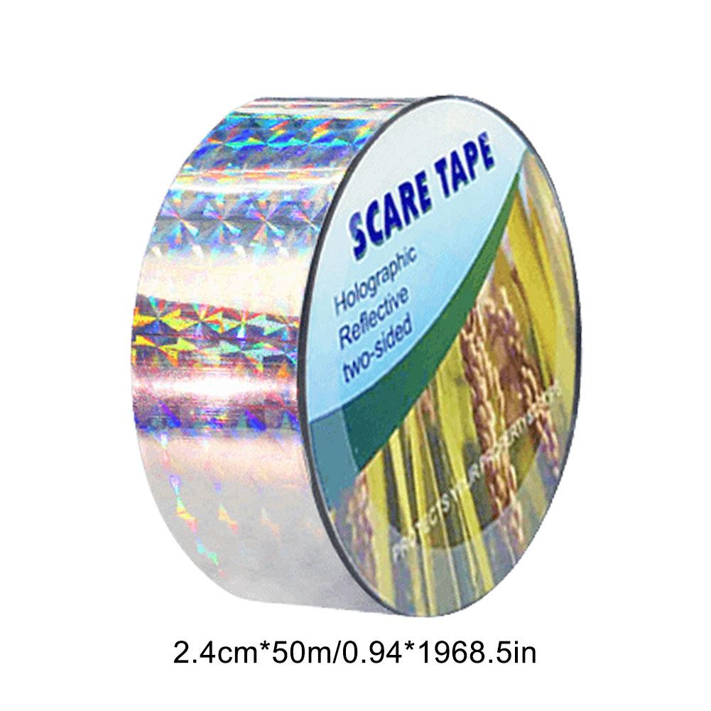 Reflective Bird Repellent Scare Tape Garden Protection Double Sided Flashing Physical Deterrent Pigeons Crow Duck Bird Ribbon