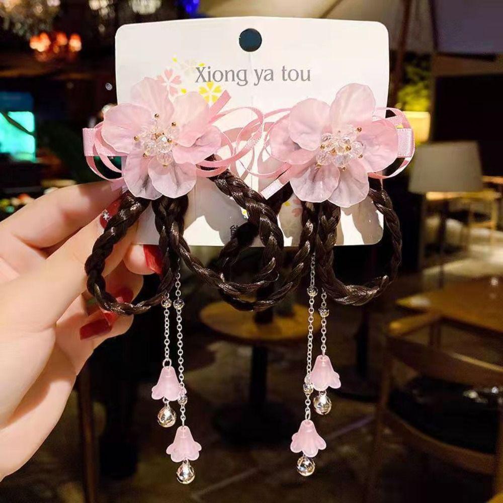 Duckbill Clip Wig Braid Head Wear Children Hair Clip Ancient Style  Hairpin Women Hair Accessories
