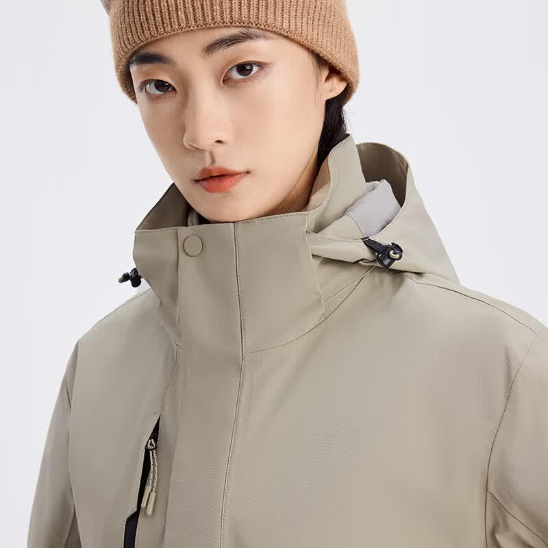 COVER GAL Unisex 3-in-1 Windproof Waterproof Down Jacket