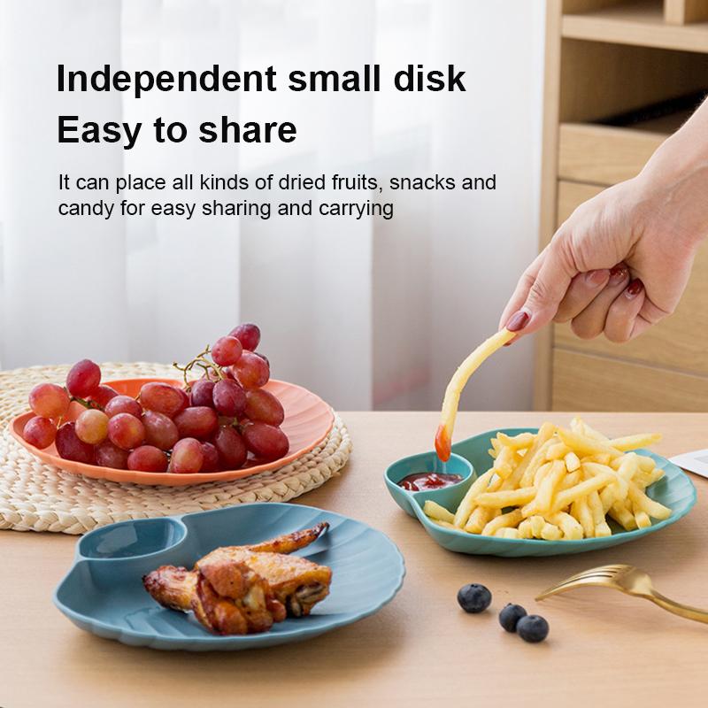 Shell Plate Green Dessert Family Sushi Breakfast Dried Fruit Snack Shell Bone Spit Plate