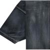 We11done Ss23 Logo Print Washed Short Sleeve T-Shirt Unisex Tops Black WD-TT1-23-874-U-BK