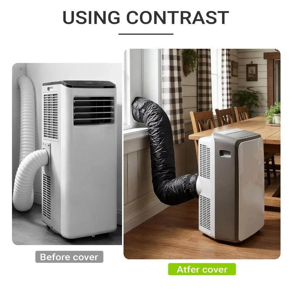 Waterproof Hose Insulation Cover Heat Insulation Exhaust Pipe Protection Cover  Indoor Room Use