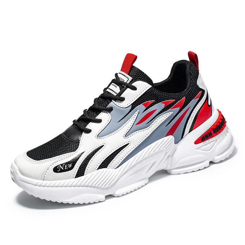 Men's Sneakers Breathable Comfort Running Shoes Street Fashion Casual Lace-Up Sports Shoes