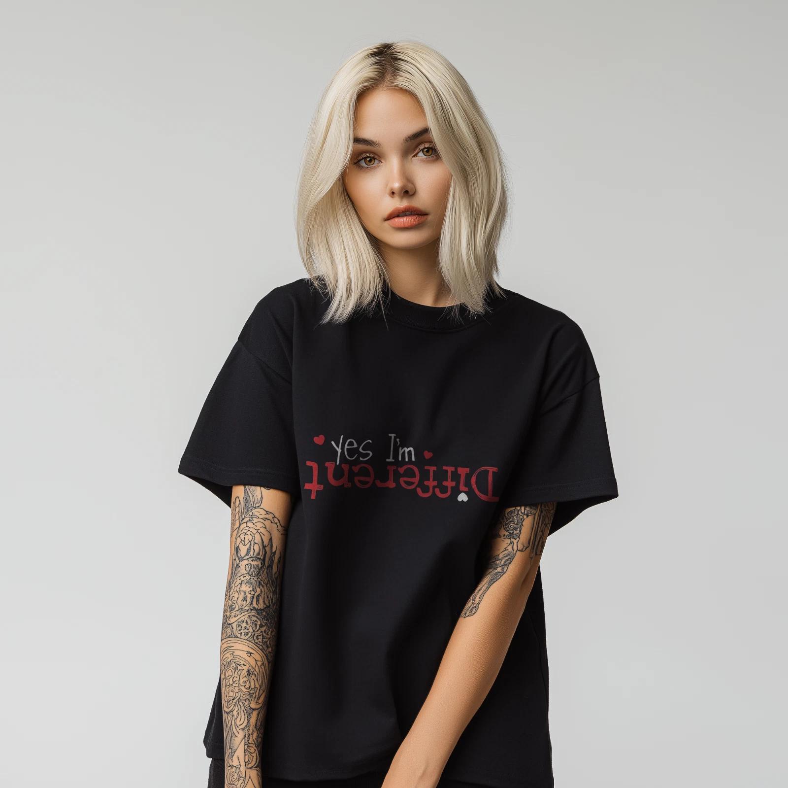 Yes I m Different Upside Down Funny T-Shirt Unique Humor Graphic Tee Unisex A44 2XL