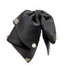 Elegant Retro Satin Bow Hair Clip for Women - Perfect for Low Ponytails and Head Ornaments