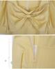 2022 Plus Size Women's Summer Dress with Puff Sleeves and Bow (Model K1480)