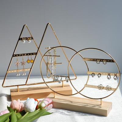 Earring Necklace Ring Bracelet Jewelry Holder Jewelry Display Organizer Holders Metal Storage Racks