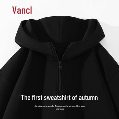VANCL Men's Autumn Casual Half-Zip Hoodie