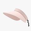 Summer double-layer ice silk widened sun hat UV protection sunshade eaves fashion foldable sun protection empty top hat women