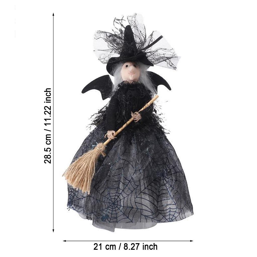 Halloween Decorations Witch Doll Tree Top Star Desktop Decoration Doll Decoration Suitable For Indoor And Neutral Ornament Set