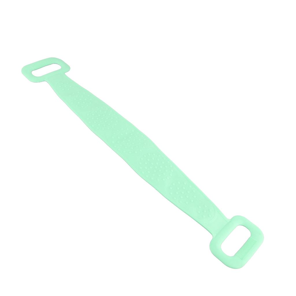 Silicone Back Scrubber Double Sided Bath Shower Exfoliating Back Cleaning Belt Strap for Men Women