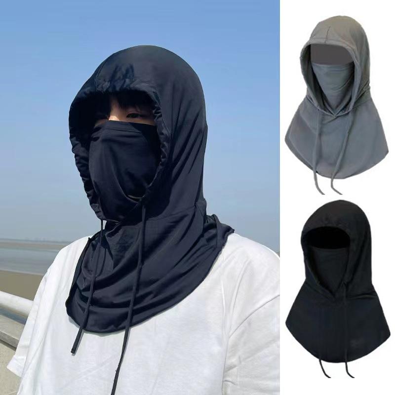1Pcs Full Face Cover Fishing Hat Sun Cap With Mask Summer Hat Outdoor Anti-Uv Sunscreen Hat Protect Neck Hiking Hat Unisex