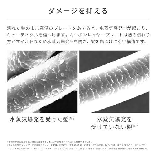 New Model   [official Store Only] Refa Curl Iron Pro 32mm Refa Curl Iron Pro32mm White Guidebook Included Curling Iron Shiny Shiny No Damage Present G