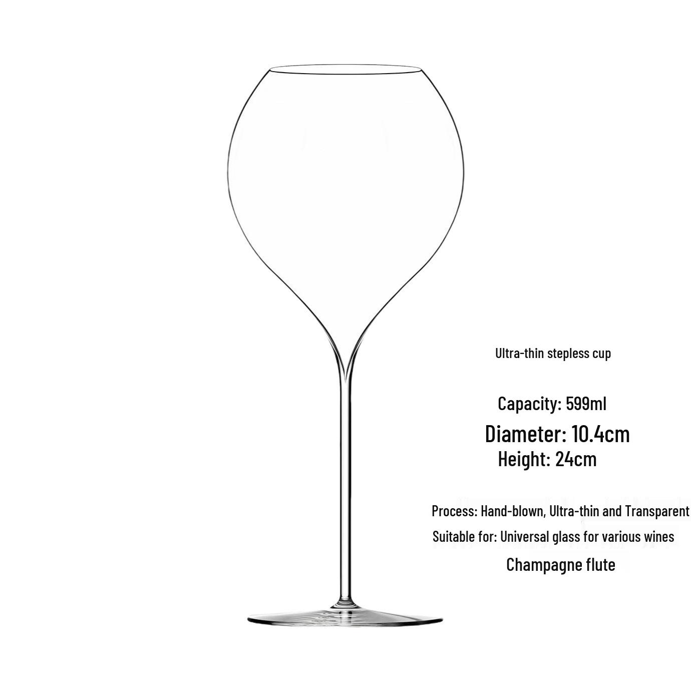 

Ультратонкий прозорий кришталевий келих для вина та шампанського
