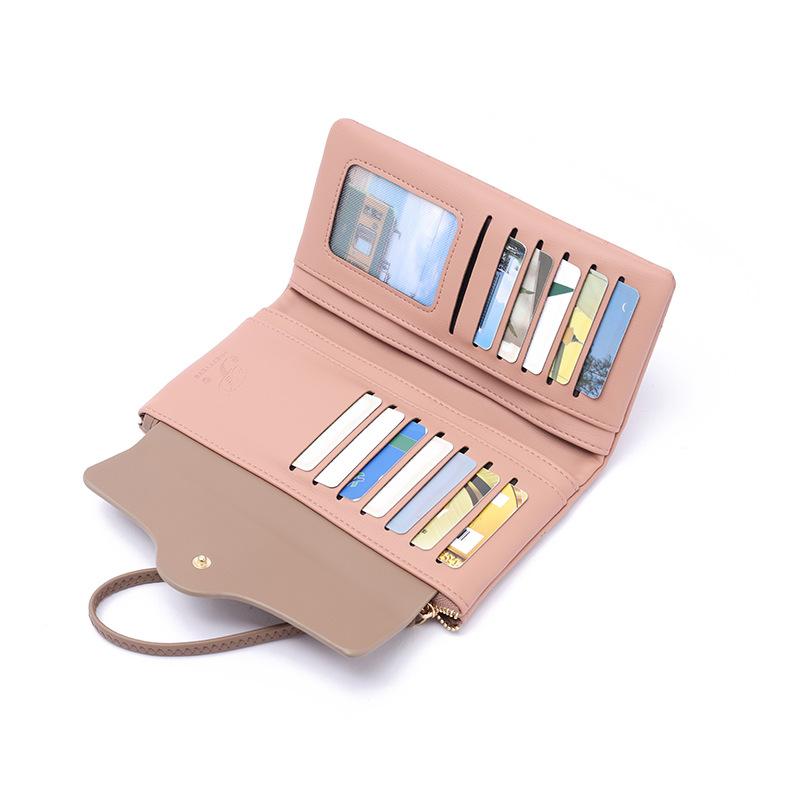 Women Wallets Floral Fresh Style Multi-Card Clutch, Long Wallet, Card Holder, Leather Clip, Coin Purse