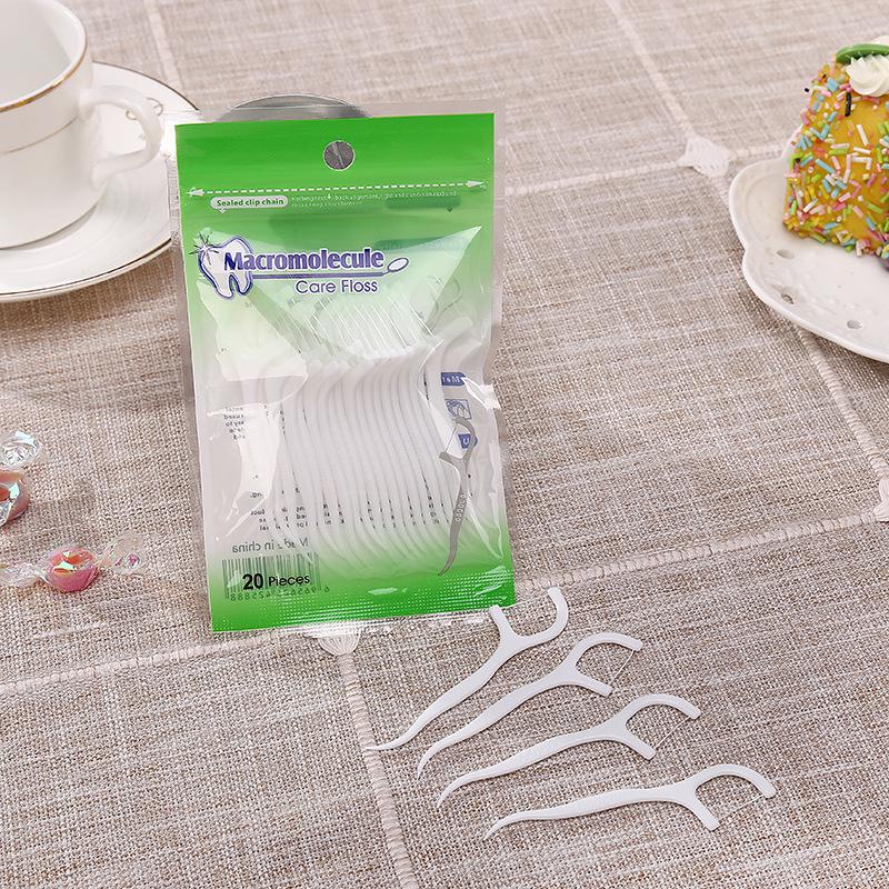 Ultra-Fine High-Tensile Children's Dental Floss Sticks - Flat Wire Teeth Cleaners, 20 Packs