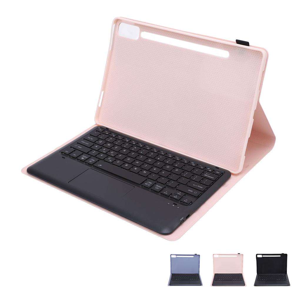 Tablet Keyboard Case with Pen Holder Slim 7 Colors Backlit Detachable Wireless Tablet Trackpad Keybo