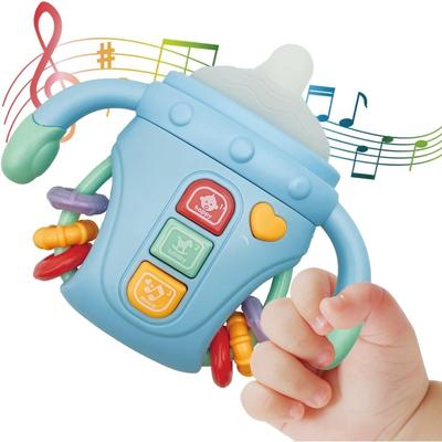 Baby Musical Toys Sensory Learning Toy with Music and Lights Pacifier Teething Rattle Toy for Toddlers Boys and Girls Gifts 0-12