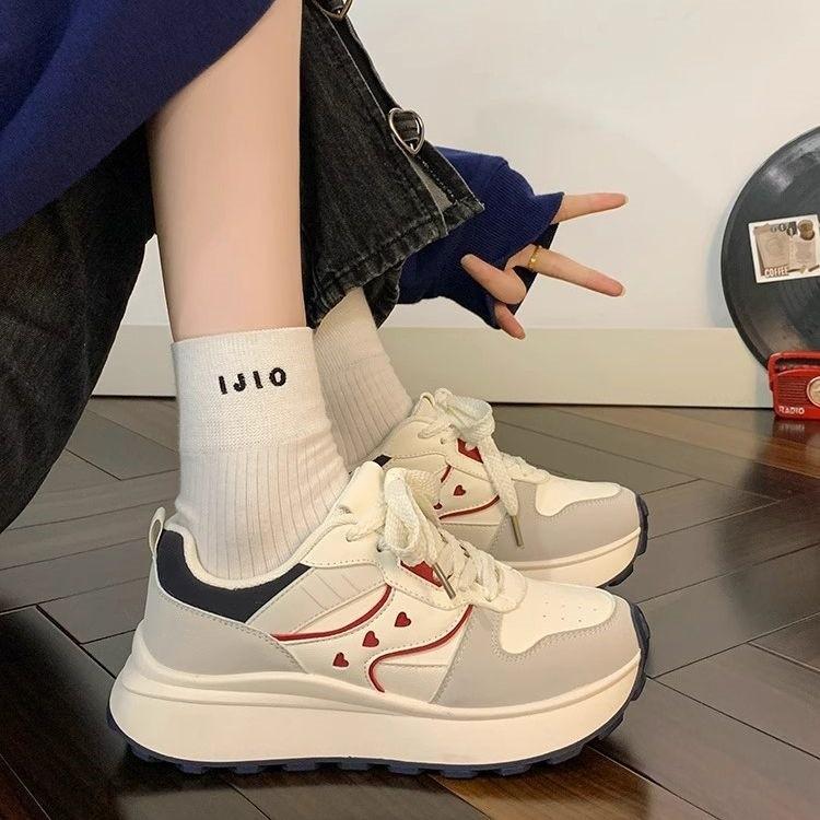 Fashion New 2025Spring Autumn Popular Women's Shoes Versatile Casual Soft Bottom Thick Bottom Summer Vulcanize