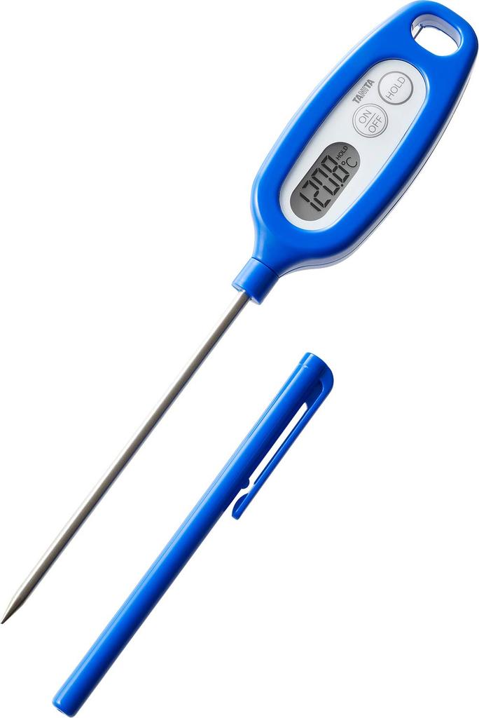Tanita IPX7 Remembers Measured Stick Thermometer Thermometer, Cooking, Waterproof, -50~250°C, Blue, TT-508N BL, Temperature,