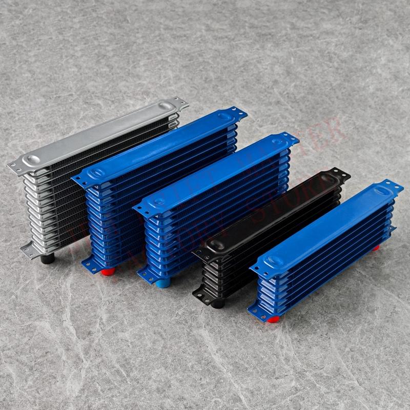 7/10/13/Rows AN10 Oil Cooler Universal Japanese Style Aluminum Radiator Engine Transmission Oil Cooler